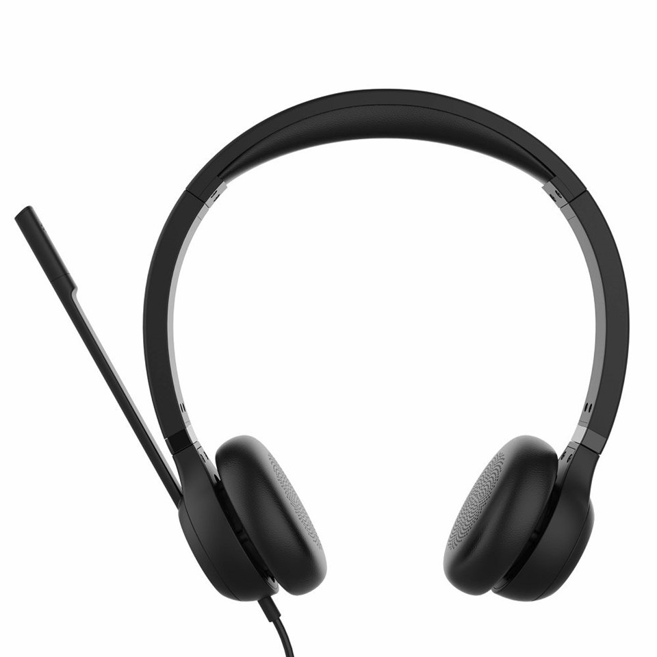 Auriculars d'oficina ENC de doble orella amb cable