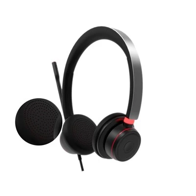 Auriculars d'oficina amb micròfon de cancel·lació-de soroll